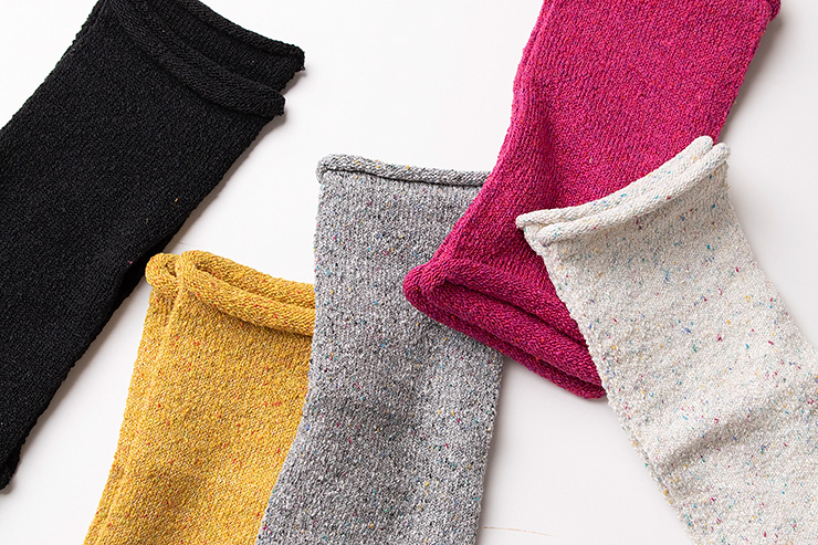 GINGA シルク アームカバー ショート 日本製 筒状に編まれたホールガーメント