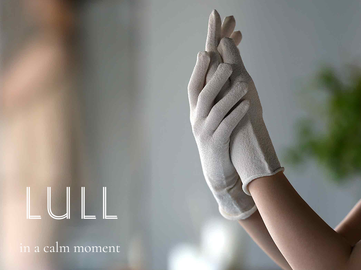 LULL シルク ハンドケアグローブ 日本製 HASEGAWA
