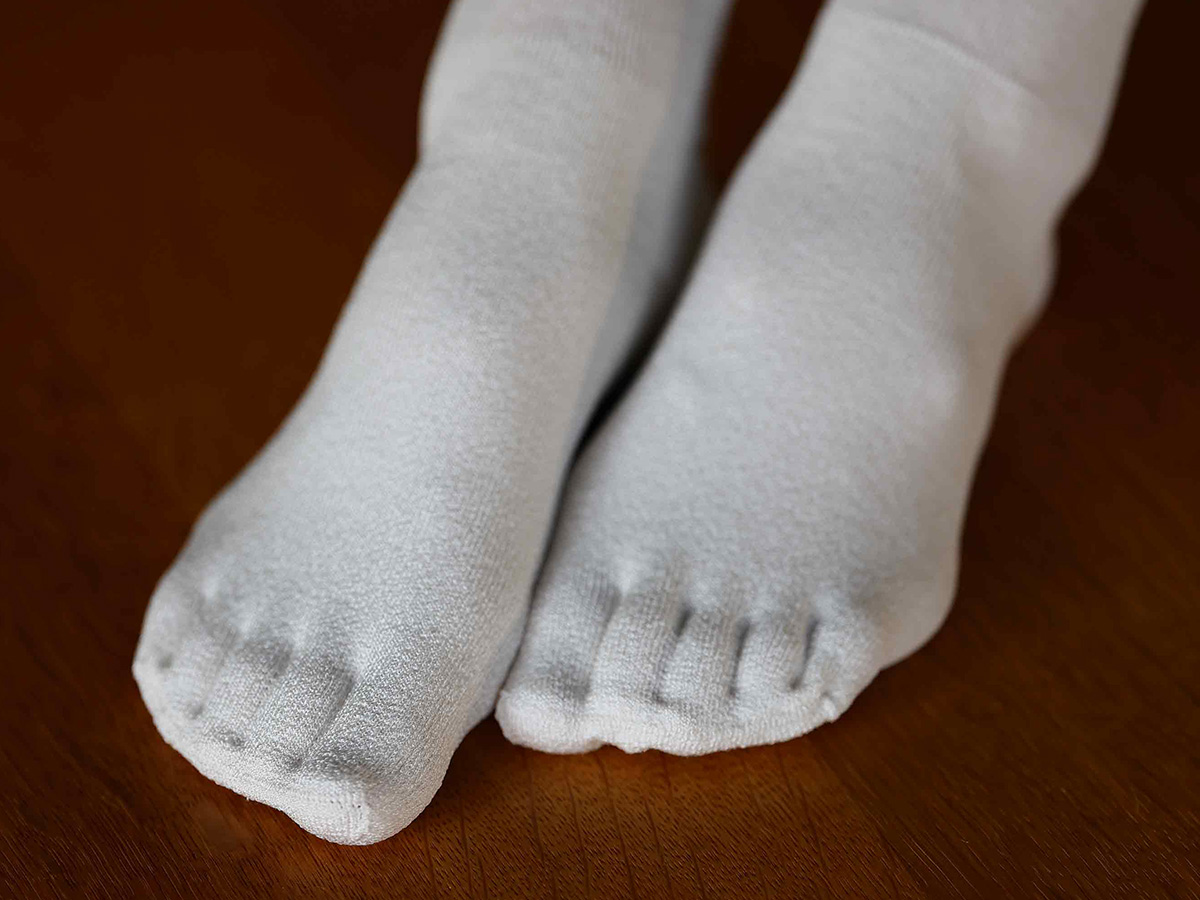 LULL シルク フットケアソックス 日本製 HASEGAWA