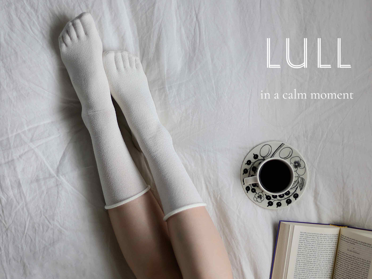 LULL シルク フットケアソックス 日本製 HASEGAWA
