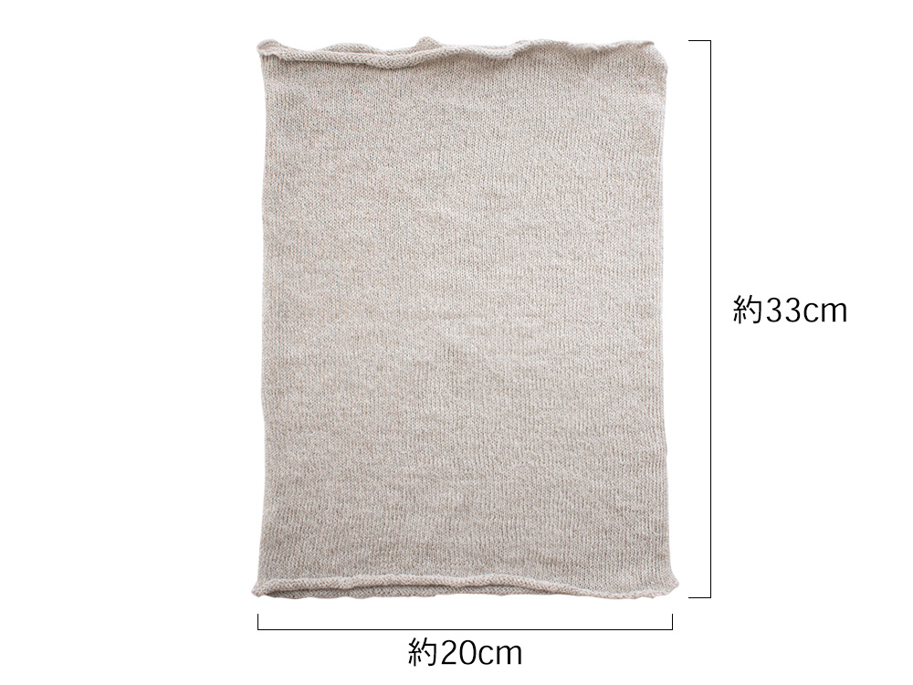 リネンシルク ターバンスヌード 日本製 縫い目のないホールガーメント hasegawa