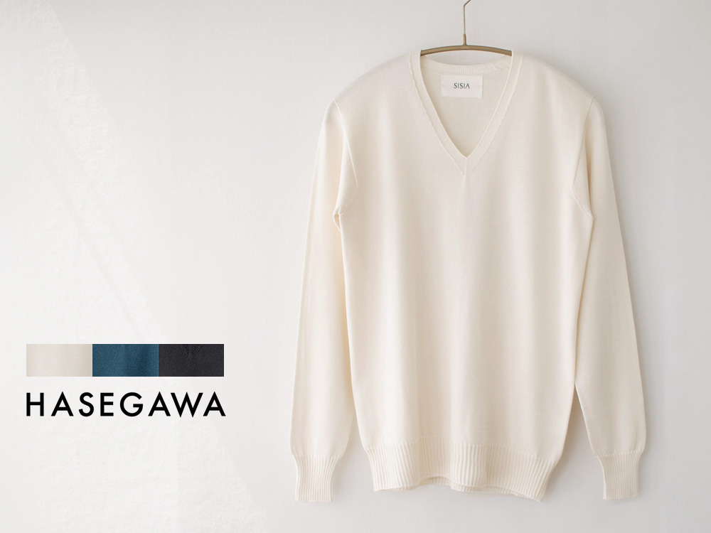 シルク100％ Vネックプルオーバー 日本製 レディース