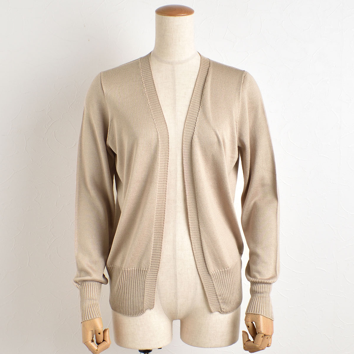 シルク100％ カーディガン 日本製 縫い目のないホールガーメント