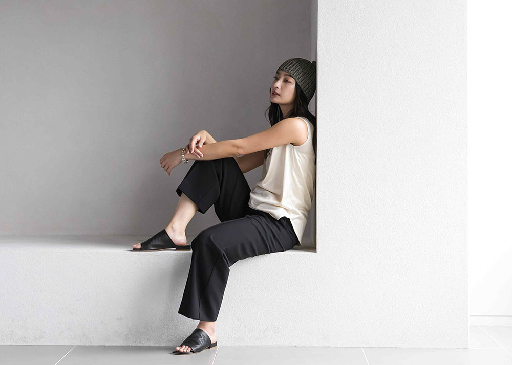 シルク100％ ノースリーブ 日本製