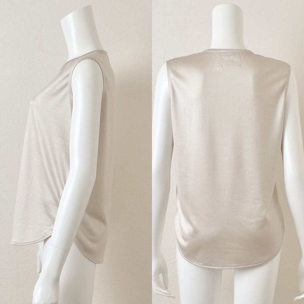 シルク100％ ノースリーブ 日本製