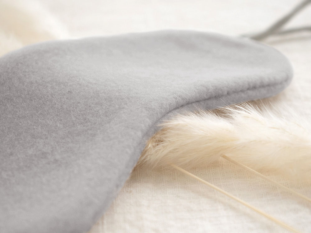 シルク100% ふわふわ加工 フリース アイマスク 日本製 hasegawa