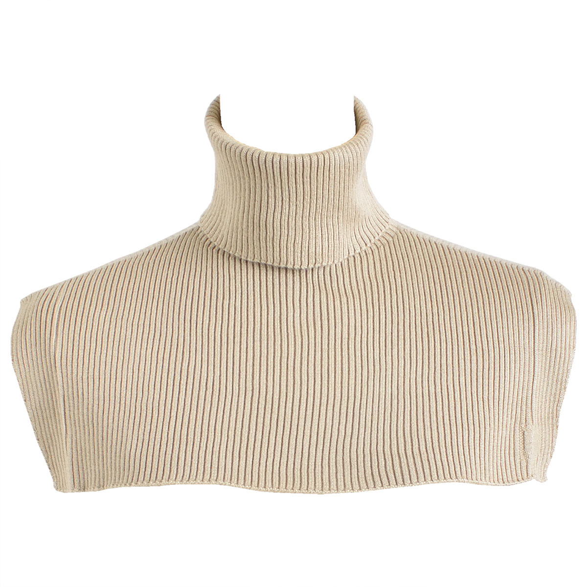 シルク100％ ふわふわ加工 タートルネックウォーマー 日本製