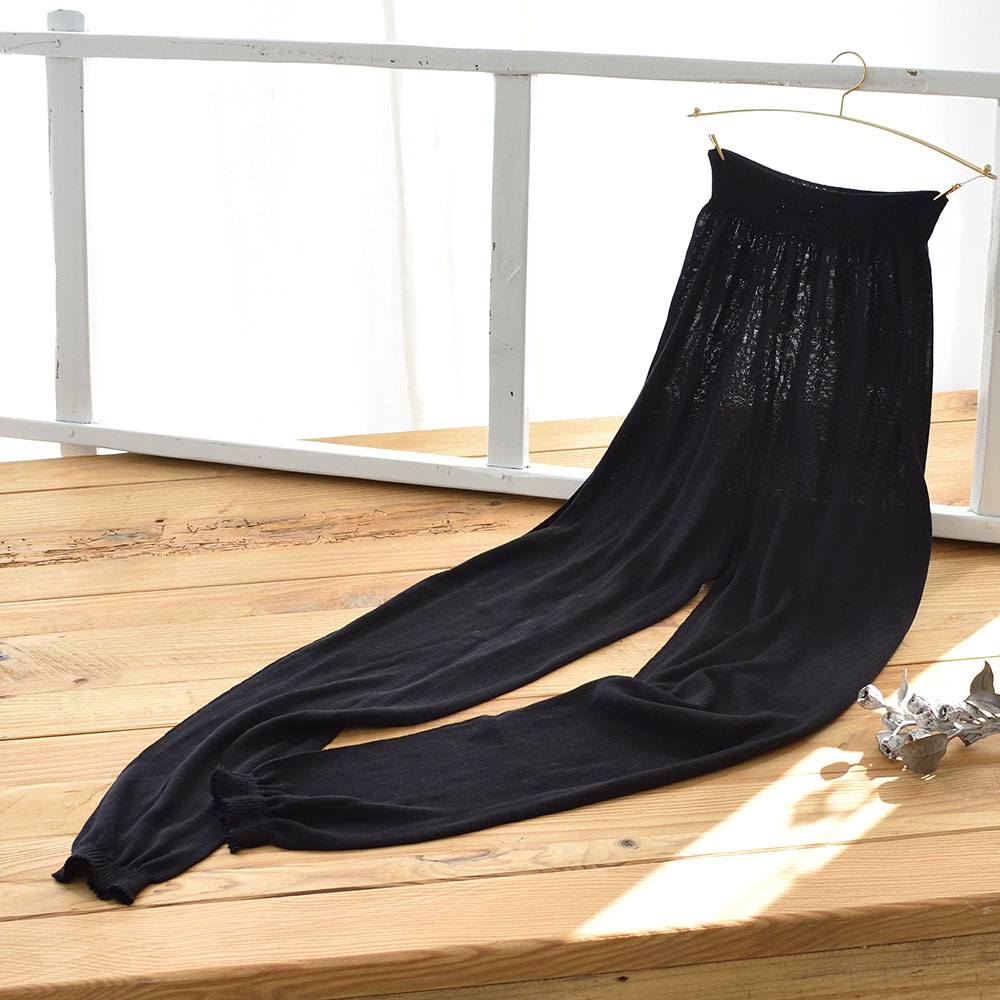 敏感肌用 シルク100％ レギンス ホールガーメント 日本製