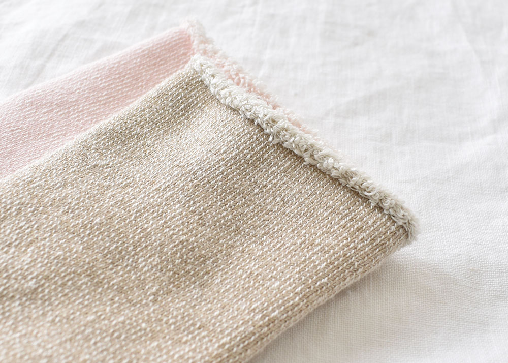 ふかふか裏パイル コットン ソックス 日本製 肌側綿100％