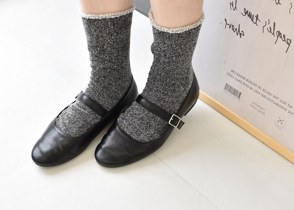 ふかふか裏パイル コットン ソックス 日本製 肌側綿100％