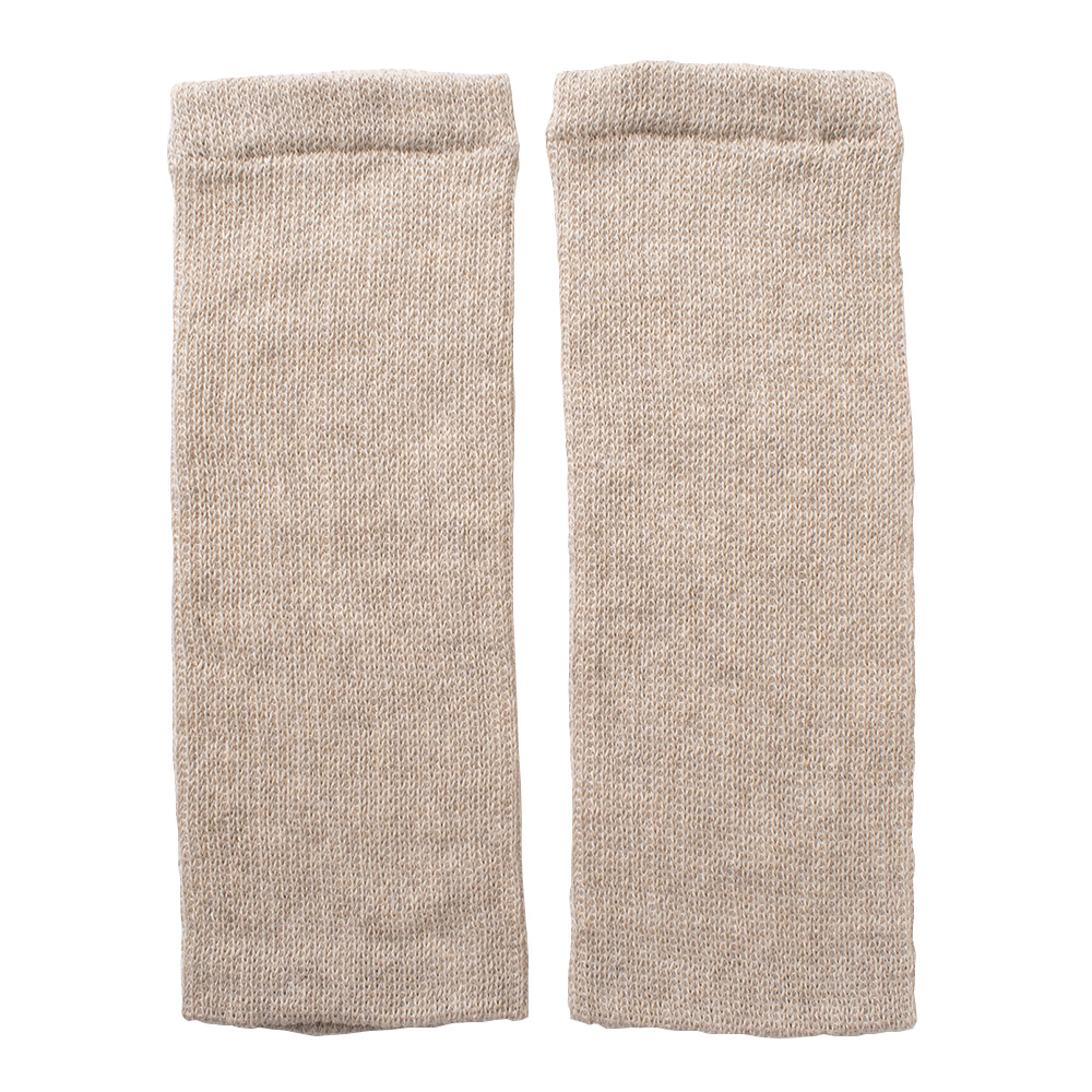 シルク レッグウォーマー 日本製 26cm ショートタイプ 肌側シルク 表側オーガニックコットンの二重構造