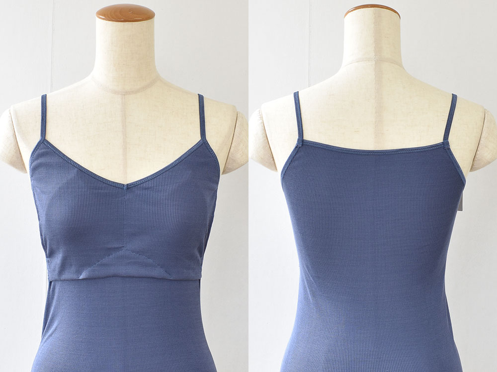 シルク100％ テレコ 金具がないカップ付きキャミソール 病院用 日本製 ウォッシャブル加工