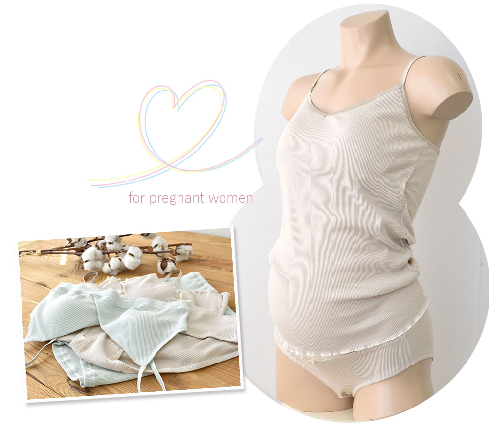 オーガニックコットン100% テレコ ショーツ サニタリー兼用 日本製 マチ裏シルク