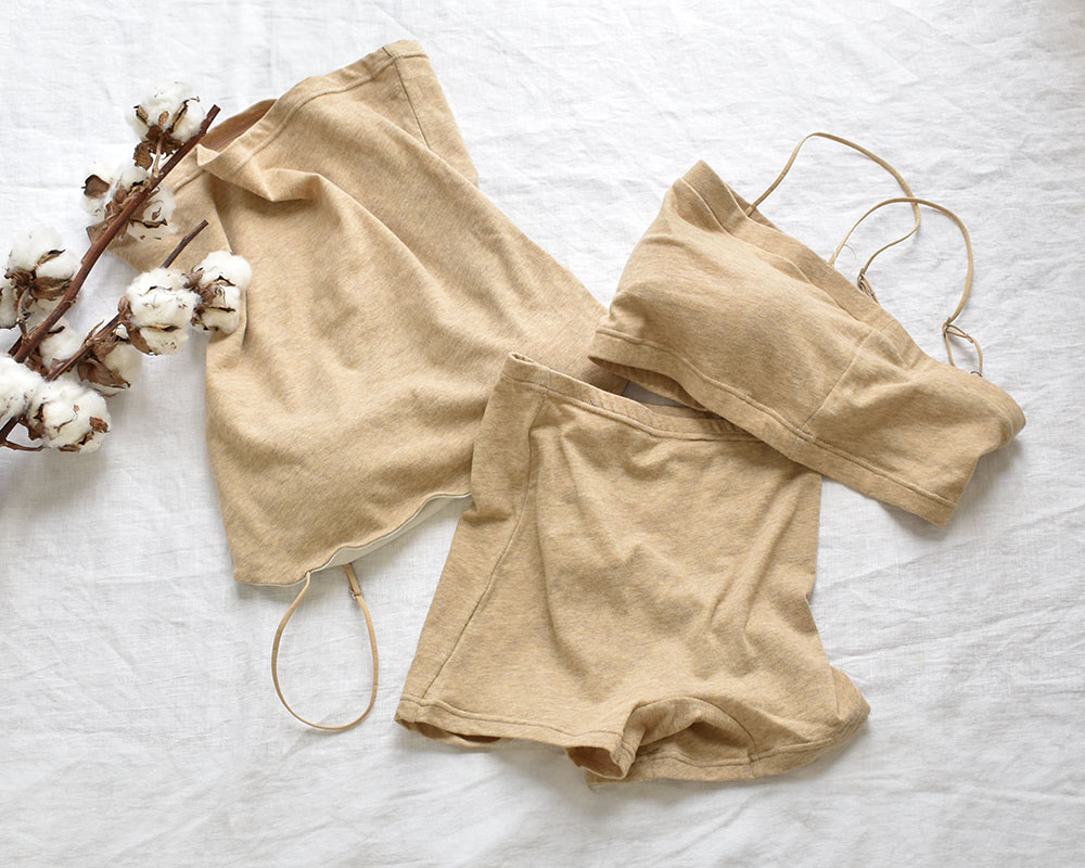 カップ裏シルク オーガニックコットン バンドゥブラ 日本製