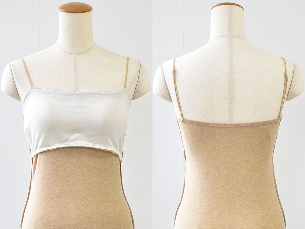 カップ裏シルク オーガニックコットン ブラトップ 日本製