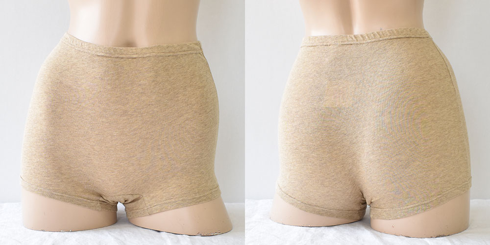 マチ裏シルク オーガニックコットン ボクサーショーツ サニタリー兼用 日本製
