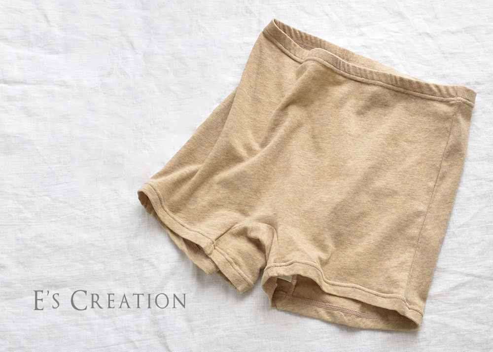 マチ裏シルク オーガニックコットン ボクサーショーツ サニタリー兼用 日本製