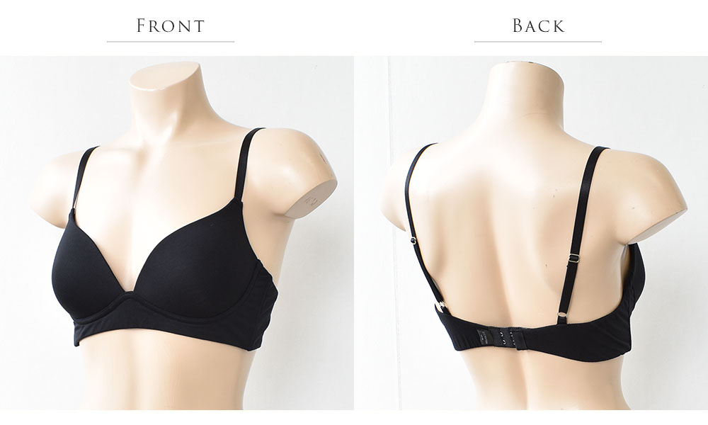 シルク モールドカップ ノンワイヤーブラジャー