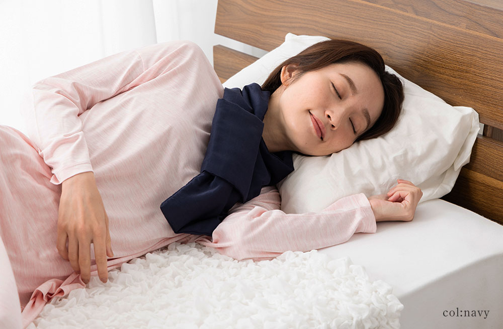 シルク100％まわた入り マフラー 表生地コットン