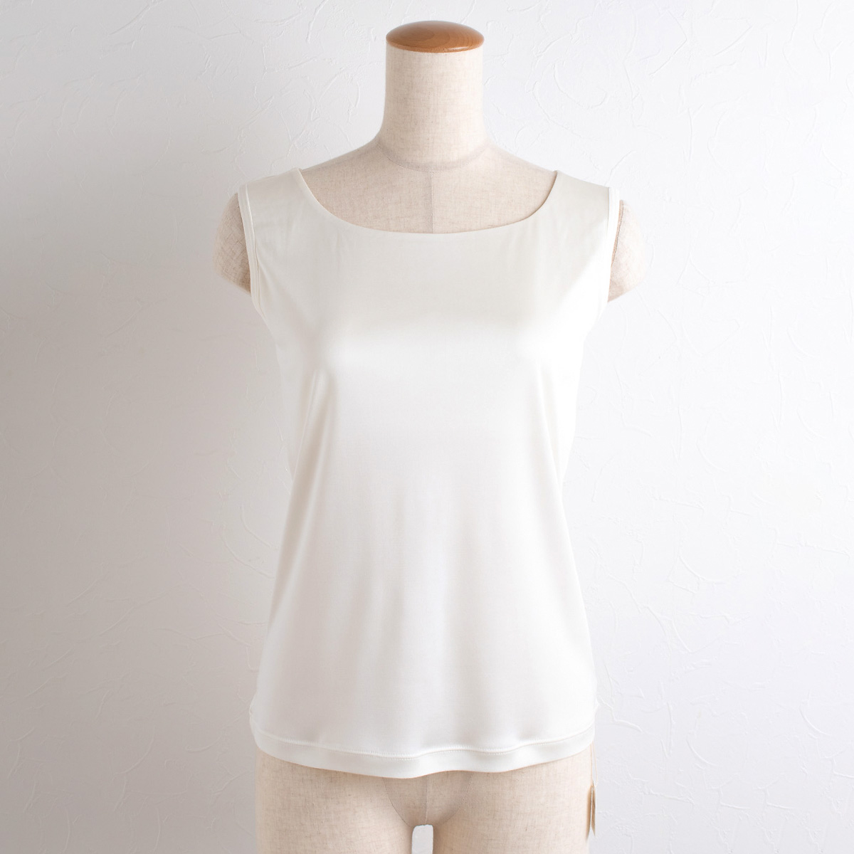 正絹シルク100％スムース カップ付きタンクトップ ゆるラク 日本製