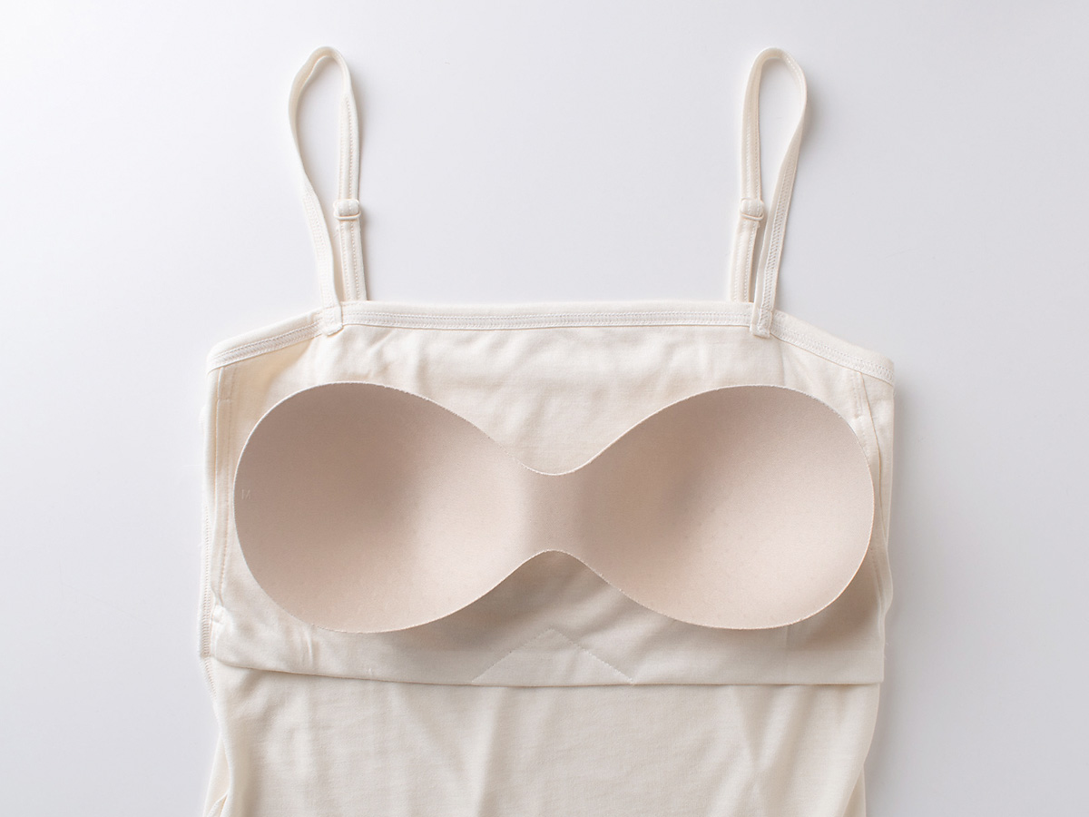 シルク100％ カップ付き ブラトップ キャミソール 日本製 ゆるラク【ふわ肌シルク】