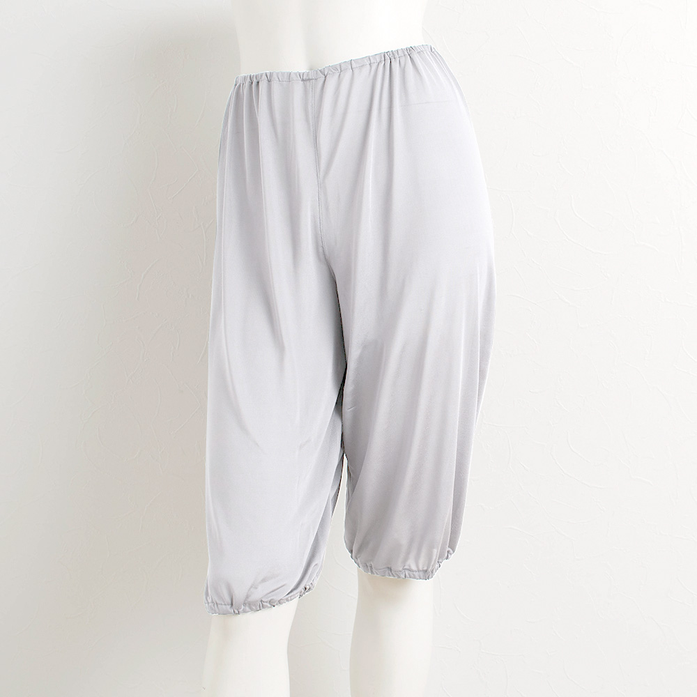 シルク100％ キュロット ペチコート パンツ 裾が巻き込める【かるふわシルク】
