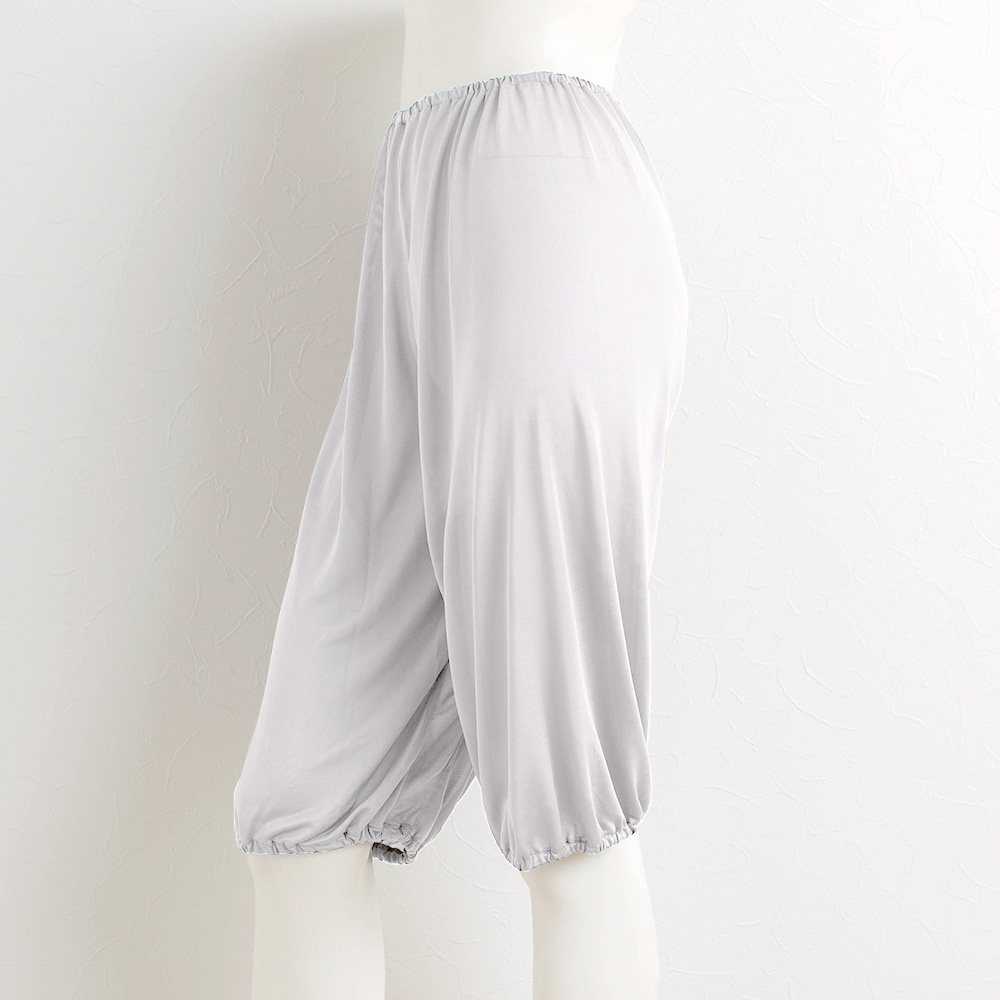 シルク100％ キュロット ペチコート パンツ 裾が巻き込める【かるふわシルク】