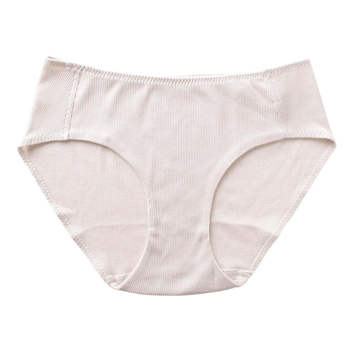 コットンシルク テレコ スタンダードショーツ 前身二重 レディース