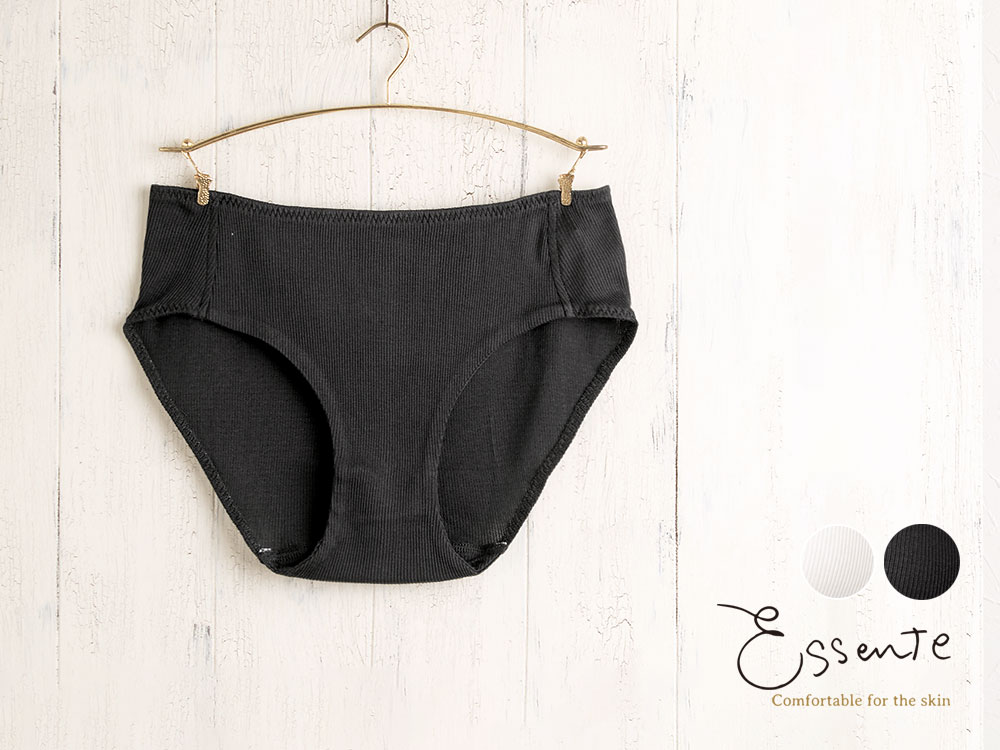 コットンシルク テレコ スタンダードショーツ 前身二重