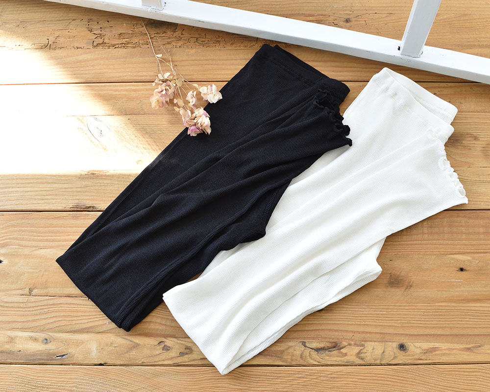 コットンシルク テレコ レギンス