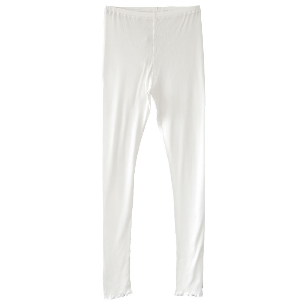 コットンシルク テレコ レギンス