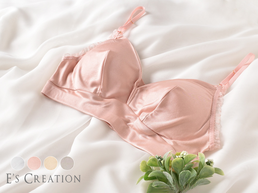 シルクスムース ブラトップ 日本製 レディース シルク100％ ノンワイヤー