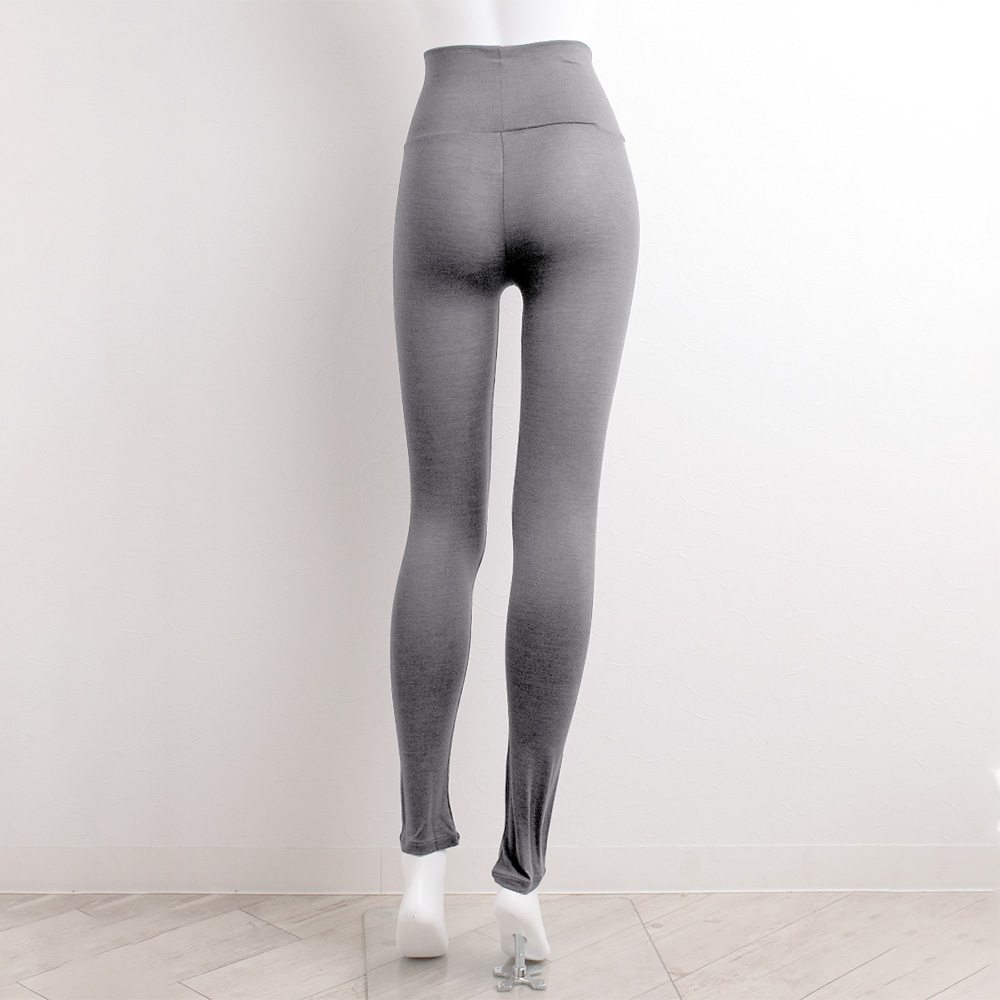 
シルク ハイウエスト レギンス ストレッチ ソフトベア天竺 日本製 ウォッシャブル加工