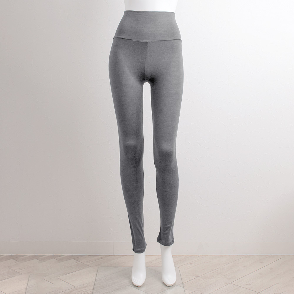 
シルク ハイウエスト レギンス ストレッチ ソフトベア天竺 日本製 ウォッシャブル加工