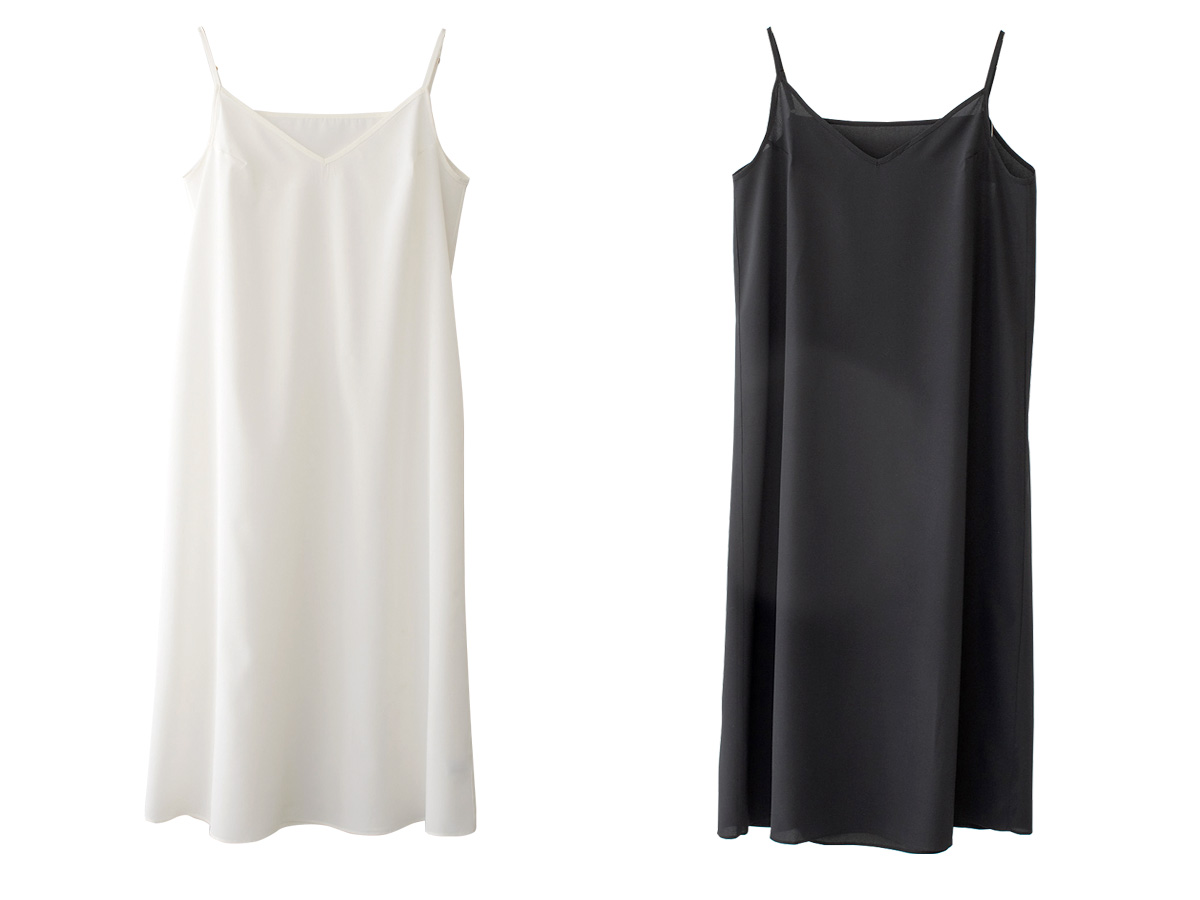 シルク クレープデシン ストレッチ 2wayペチコート 日本製