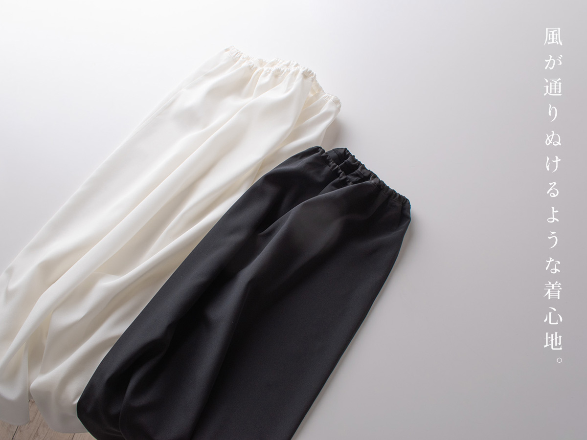 シルク クレープデシン ストレッチ 2wayペチコート 70cm丈 日本製