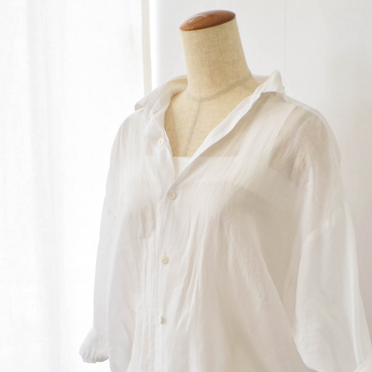 シルク ブラ紐隠し スクエア タンクトップ 日本製