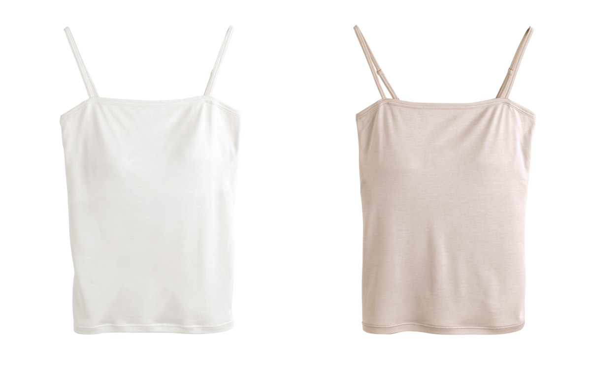 シルク100％ カップ付き ブラトップ キャミソール 日本製 ゆるラク【ふわ肌シルク】