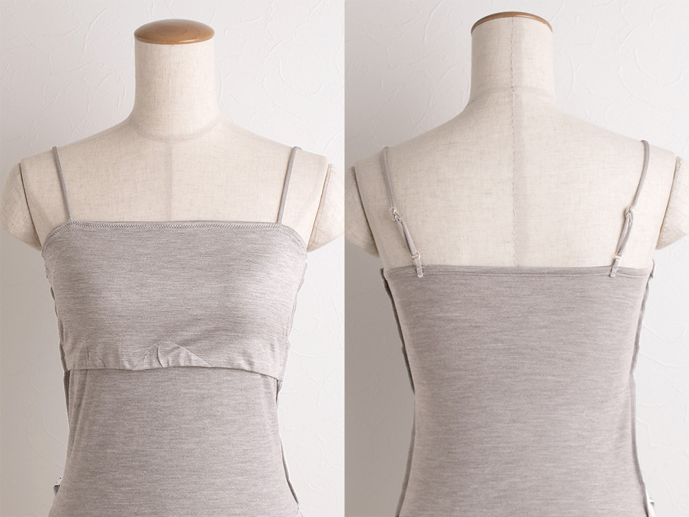 シルク ブラトップ ストレッチ ソフトベア天竺 日本製 ウォッシャブル加工