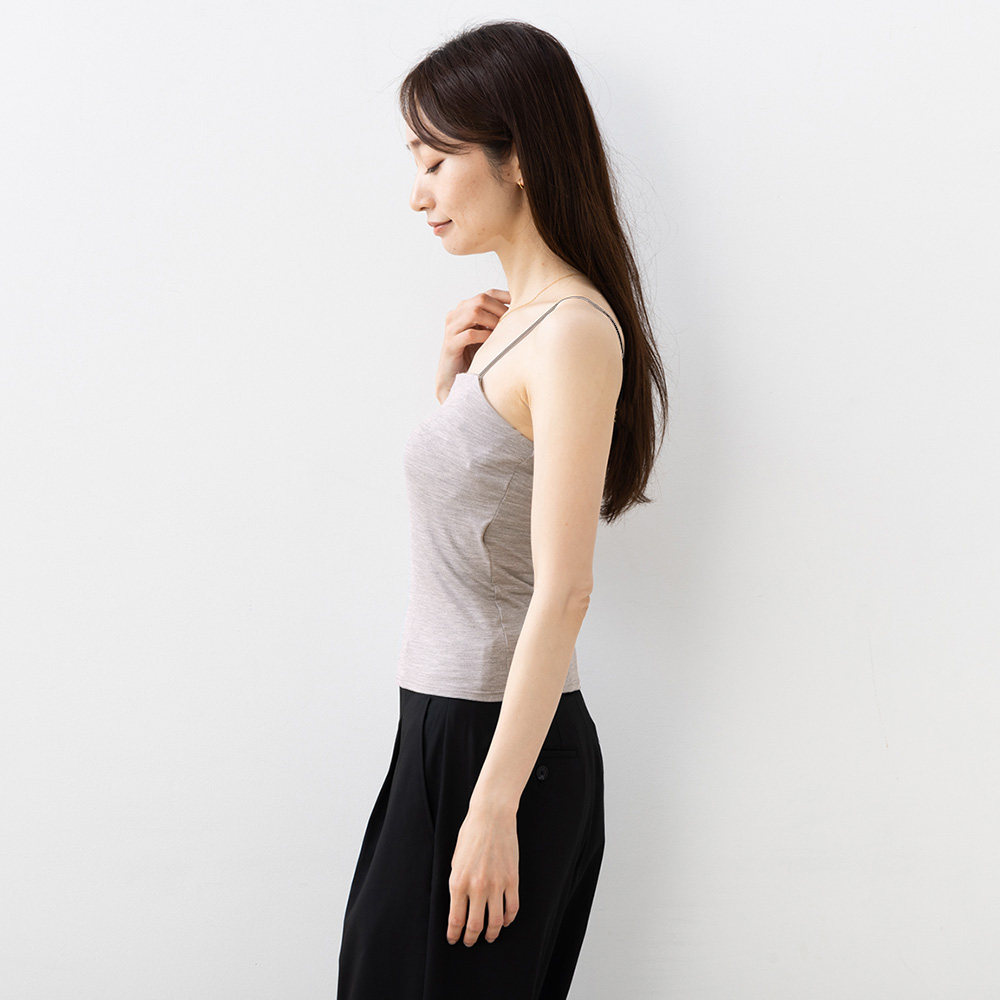 シルク ブラトップ ストレッチ ソフトベア天竺 日本製 ウォッシャブル加工