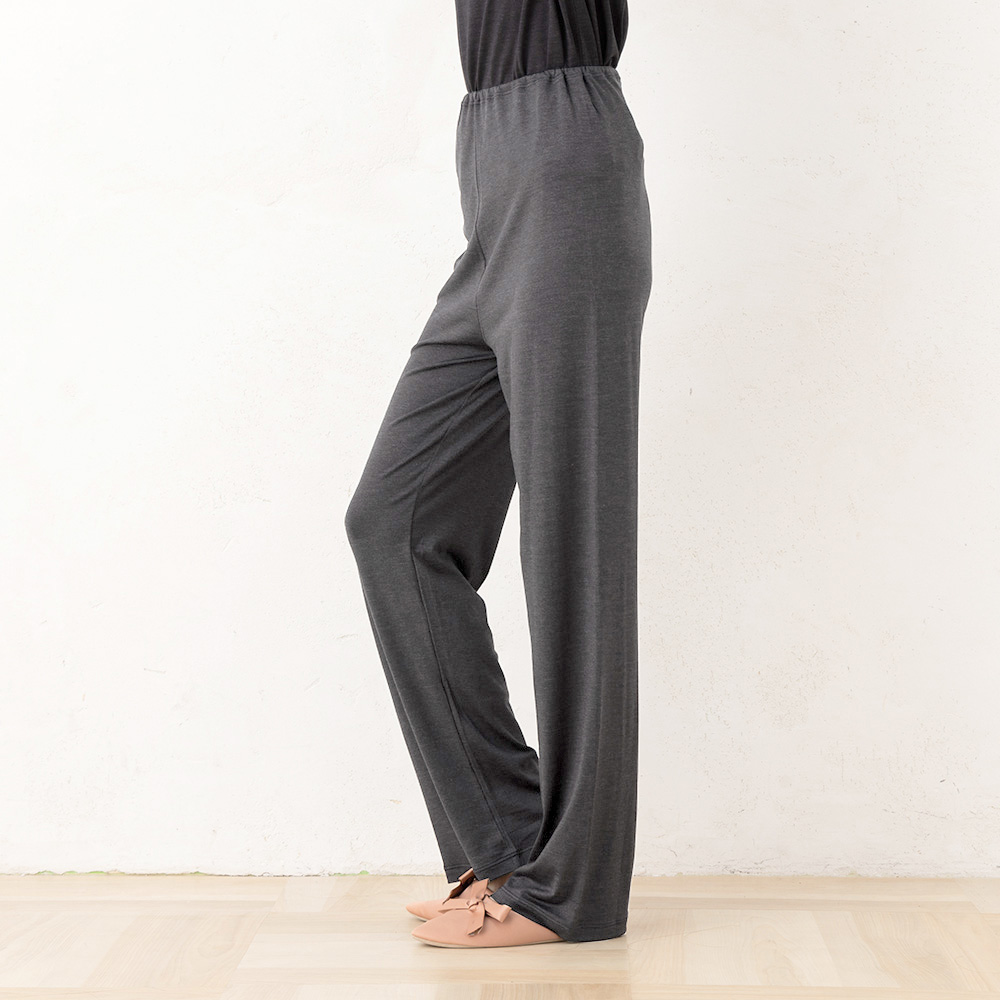 シルク ルームパンツ ストレッチ ソフトベア天竺 日本製 ウォッシャブル加工