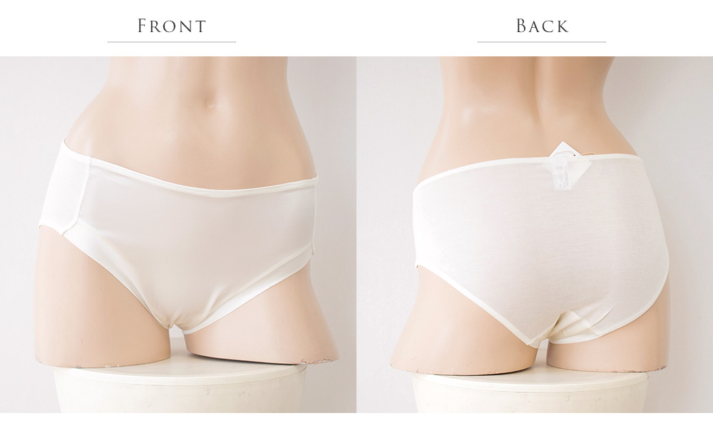 シルクサテン＆シルク絹紡糸 スタンダードショーツ 日本製 レディース