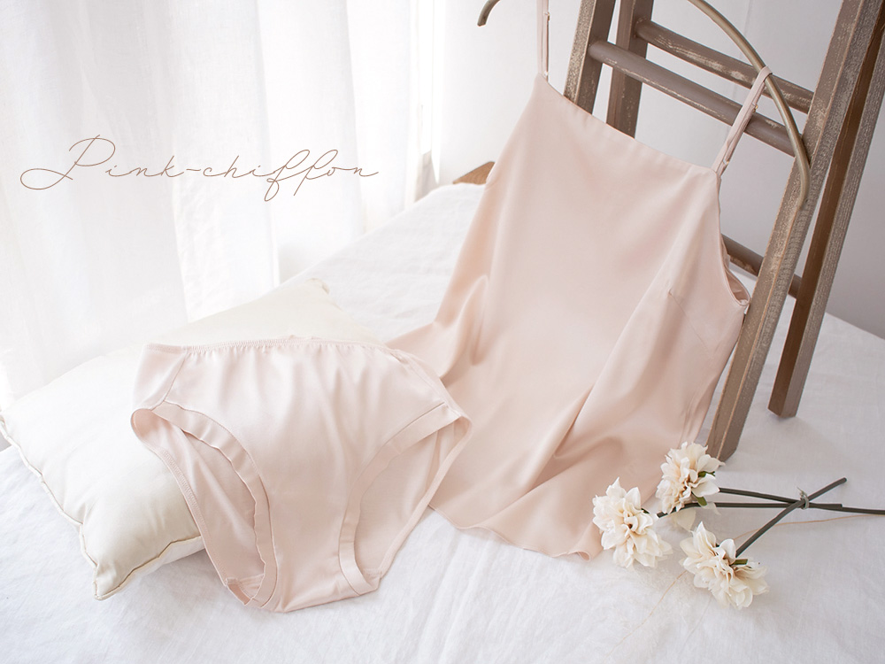 シルクサテン＆シルク絹紡糸 スタンダードショーツ 日本製 レディース