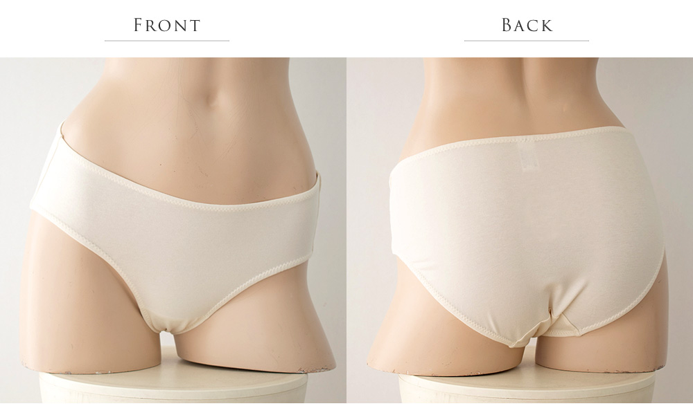 マチ裏シルク オーガニックコットン スタンダードショーツ 日本製