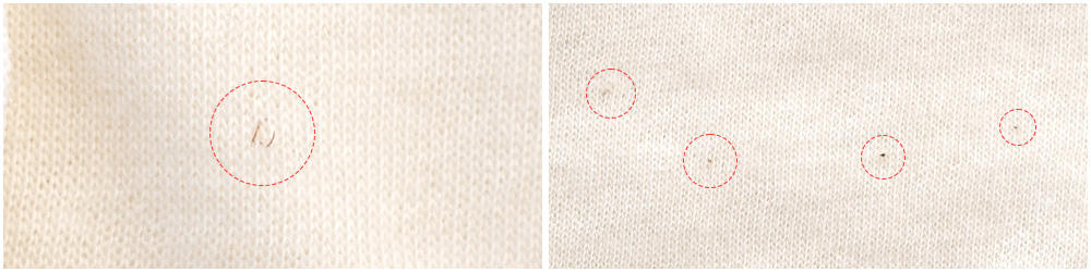 肌側シルク100% 表側コットン 接結ニット