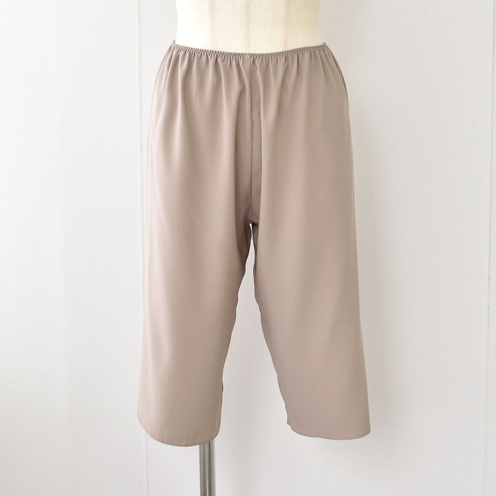 シルクサテン裏使い ペチコート 膝下ロング丈 日本製 19匁