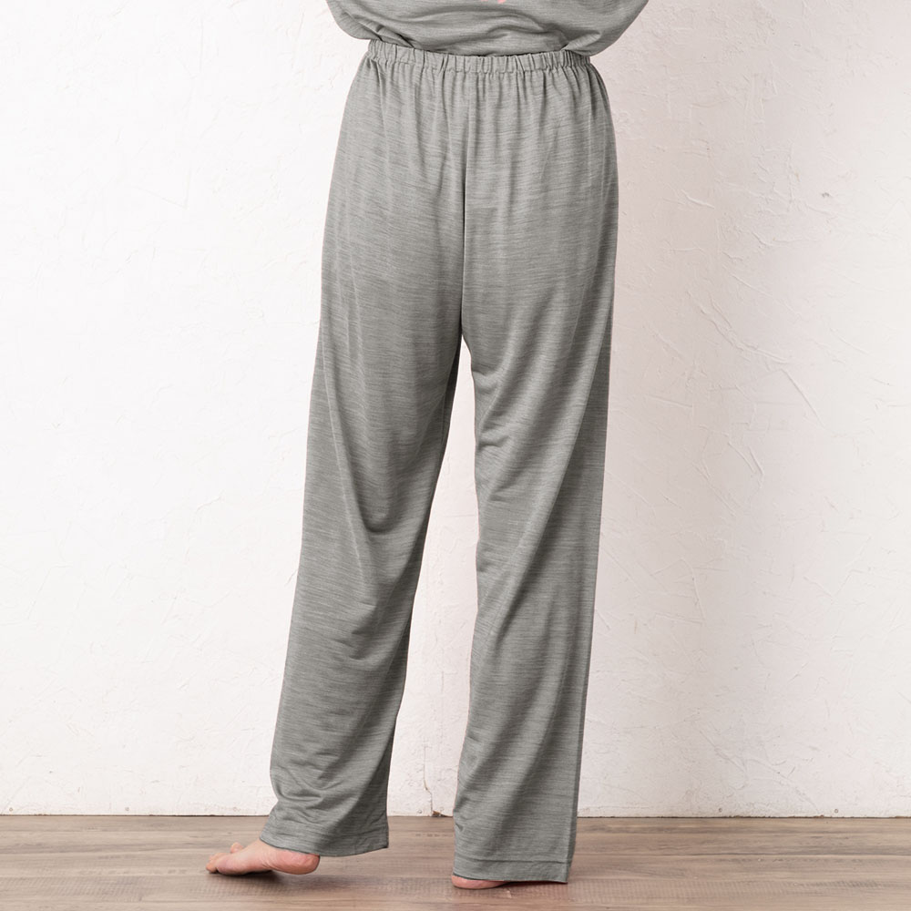 シルク100% ソフトジャージー パジャマ 上下セット ゆったりデザイン 日本製