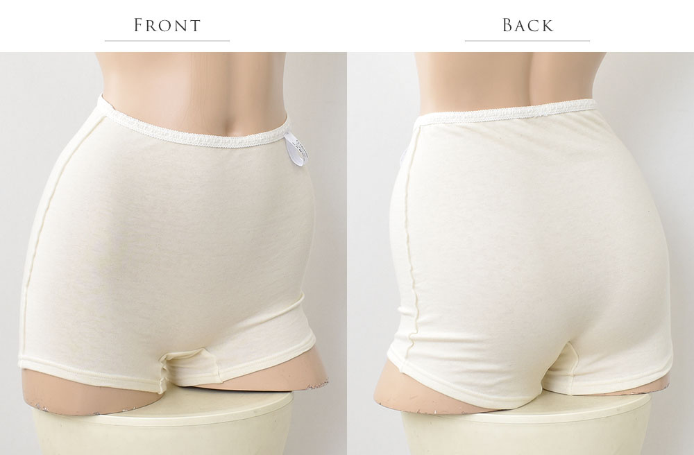 肌側シルク 外側コットン 腹巻パンツ 日本製