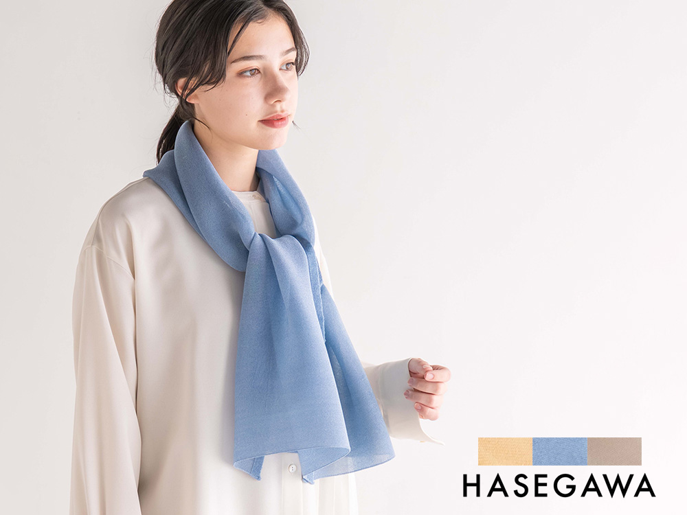 シルクフィラメントストール 日本製 hasegawa