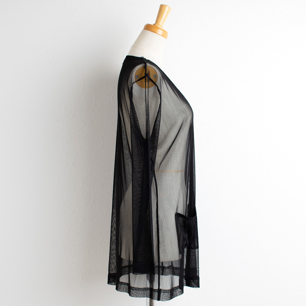 シルク100% メッシュ カーディガン